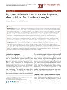 Injury surveillance in low-resource settings using Geospatial and Social Web technologies