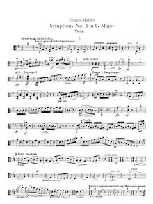 Partition altos, Symphony No.4, Mahler, Gustav