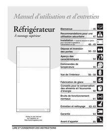 Notice Réfrigérateur Frigidaire  FRT17G4AW1