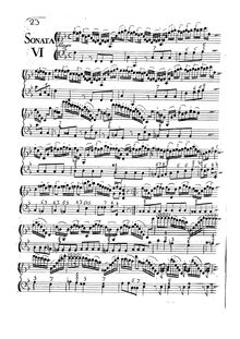 Partition Sonata No.6, Sonata I, op.1, Sonata I a violino o flauto e basso da camera