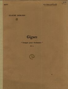 Partition couverture couleur, Images, Debussy, Claude par Claude Debussy