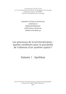 Volume 1 : Synthèse