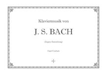 Partition complète, Klaviermusik von J. S. Bach, Zagny-Sammlung