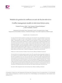 MODELOS DE GESTIÓN DE CONFLICTOS EN SERIE DE FICCIÓN TELEVISIVA (Conflict management models in television fiction series)
