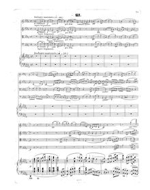 Partition complète, , partie 2, quintette pour piano et cordes Nr. 1