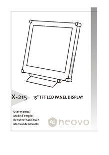 Notice LCD AG Neovo  X-215