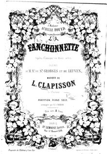 Partition complète, La fanchonnette, Opéra-comique en trois actes