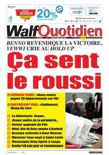 Walf Quotidien n° 9104 - du lundi 1er août 2022
