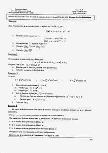 Concours FMD-Rabat Maths 2006 (FDentaire Rabat Maths)