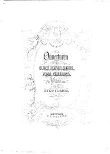 Partition complète, ouvertures by Gluck, Haydn, Mehul, Paer et Cimarosa; pour piano solo