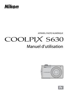 Notice Appareil Photo numériques Nikon  COOLPIX S630