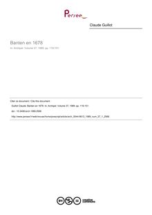 Banten en 1678 - article ; n°1 ; vol.37, pg 119-151