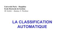 La classification automatique
