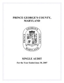 PRINCE GEORGE- Federal Awards Program Audit Final  FY07