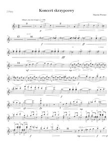 Partition flûte 1/2, violon Concerto No.1, D minor, Werner, Marcin