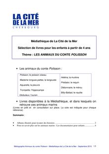 Bibliographie Polisson - Médiathèque de La Cité de la Mer