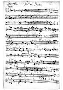 Partition parties complètes, Sinfonia en F major, F major, Nichelmann, Christoph