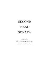 Partition complète, Piano Sonata No.2, C minor, Carnero, Ana Leira