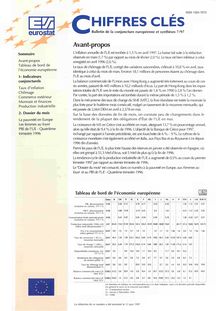 CHIFFRES CLES. Bulletin de la conjoncture européenne et synthèses 7/97