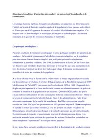 Histoire des sondages - Claire Durand  - 08Jan01 - 1 Historique et ...