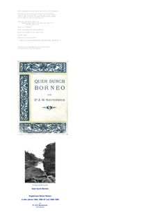 Quer Durch Borneo - Ergebnisse seiner Reisen in den Jahren 1894, 1896-97 und 1898-1900; Zweiter Teil