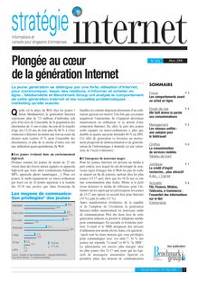 Stratégie Internet n° 101 - mars 2006