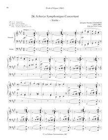 Partition , Scherzo Symphonique Concertant - Sortie -, Ecole d Orgue