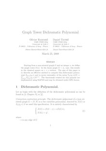 Graph Tower Dichromatic Polynomial