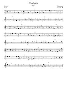 Partition viole de gambe aigue, Fantasie per cantar et sonar con ogni sorte d’istrumenti par Giovanni Bassano