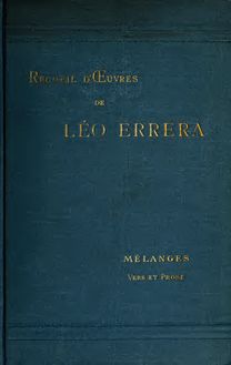 Recueil d oeuvres de Léo Errera