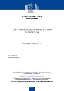 L Opinion Publique dans l Union Européenne