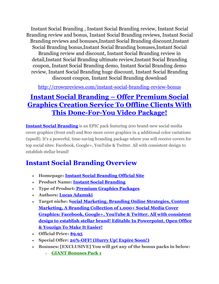 Instant Social Branding Review-$32,400 bonus & discount
