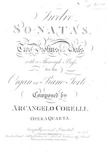 Partition violon 1, Trio sonates, Corelli, Arcangelo par Arcangelo Corelli
