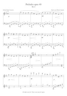 Partition No.2 en C minor, préludes, La nuit, Maia de Aguiar, Paulo Cesar