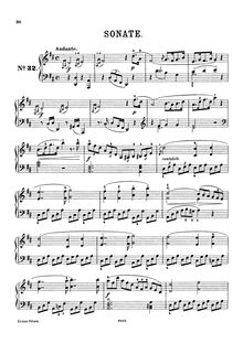 Partition complète, Piano Sonata No.51 en D major, Haydn, Joseph