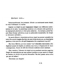 Partition Editorial Comment, Douze Etudes, Debussy, Claude