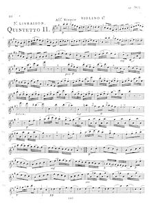 Partition parties complètes, 6 corde quintettes, G.307-312 (Op.28)