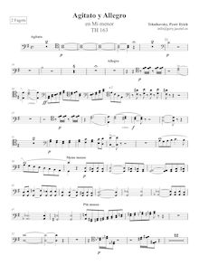 Partition 2 basson 1/2, Agitato et Allegro, E minor, Tchaikovsky, Pyotr