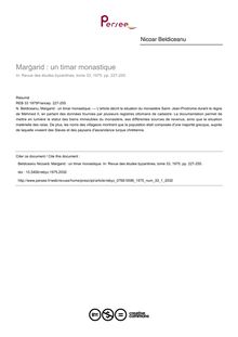 Marġarid : un timar monastique - article ; n°1 ; vol.33, pg 227-255