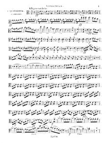Partition viole de gambe 1, corde quintette No.1, Quintett pour deux violons, deux altos et violoncelle, Op.56, No1