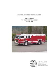 Cloverdale Fire Protection District Audit Report 2008