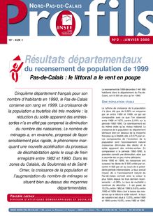 Résultats du RP 1999  -  Pas-de-Calais : le littoral a  le vent en poupe