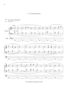 Partition , Communion, Petite méthode d’orgue, Tournemire, Charles