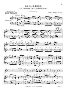 Partition complète, Atalanta, HWV 35, Handel, George Frideric par George Frideric Handel