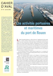Les activités portuaires et maritimes du port de Rouen