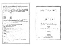 Partition parties complètes, Double quatuor No.1, Op.65, D minor