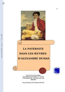 [dumas-00429939, v1] La paternité dans les oeuvres d Alexandre Dumas