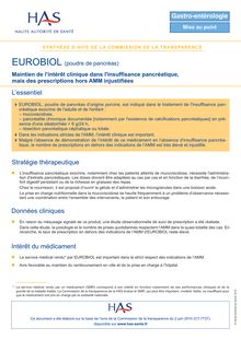 EUROBIOL - Synthèse d avis EUROBIOL - CT-7737