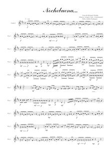 Partition violons I, Nochebuena, D major, Rodríguez, Pablo Andrés