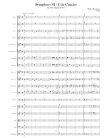 Partition , Marche, Symphony No.1, C major, Rondeau, Michel